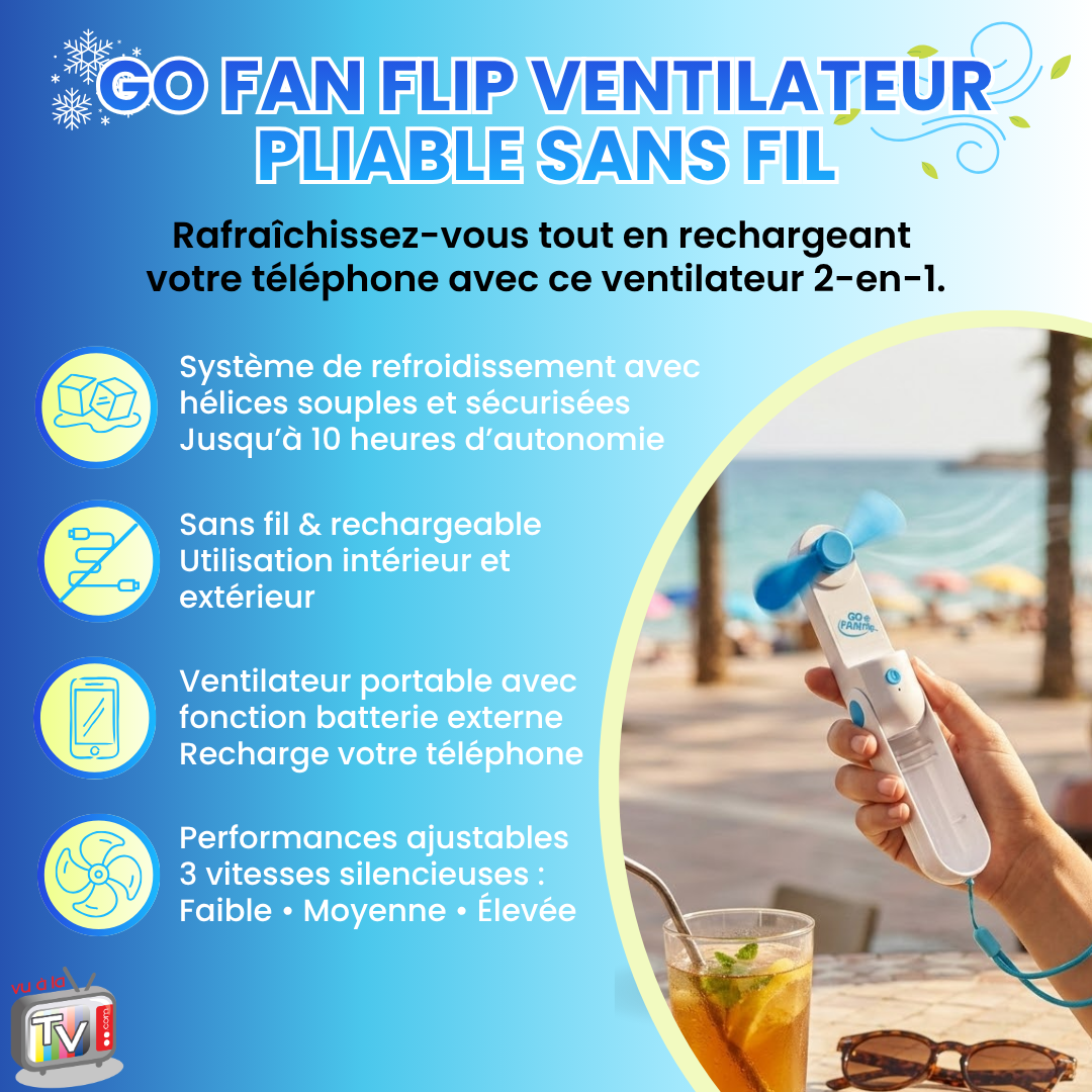 Mini Ventilateur Portable Go Fan Flip