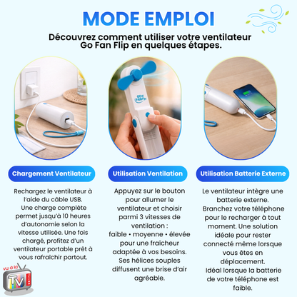 Mini Ventilateur Portable Go Fan Flip