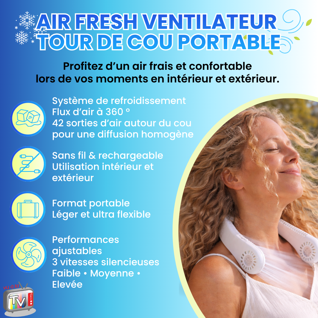 Air Fresh Ventilateur Tour de Cou