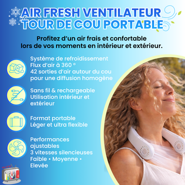 Air Fresh Ventilateur Tour de Cou