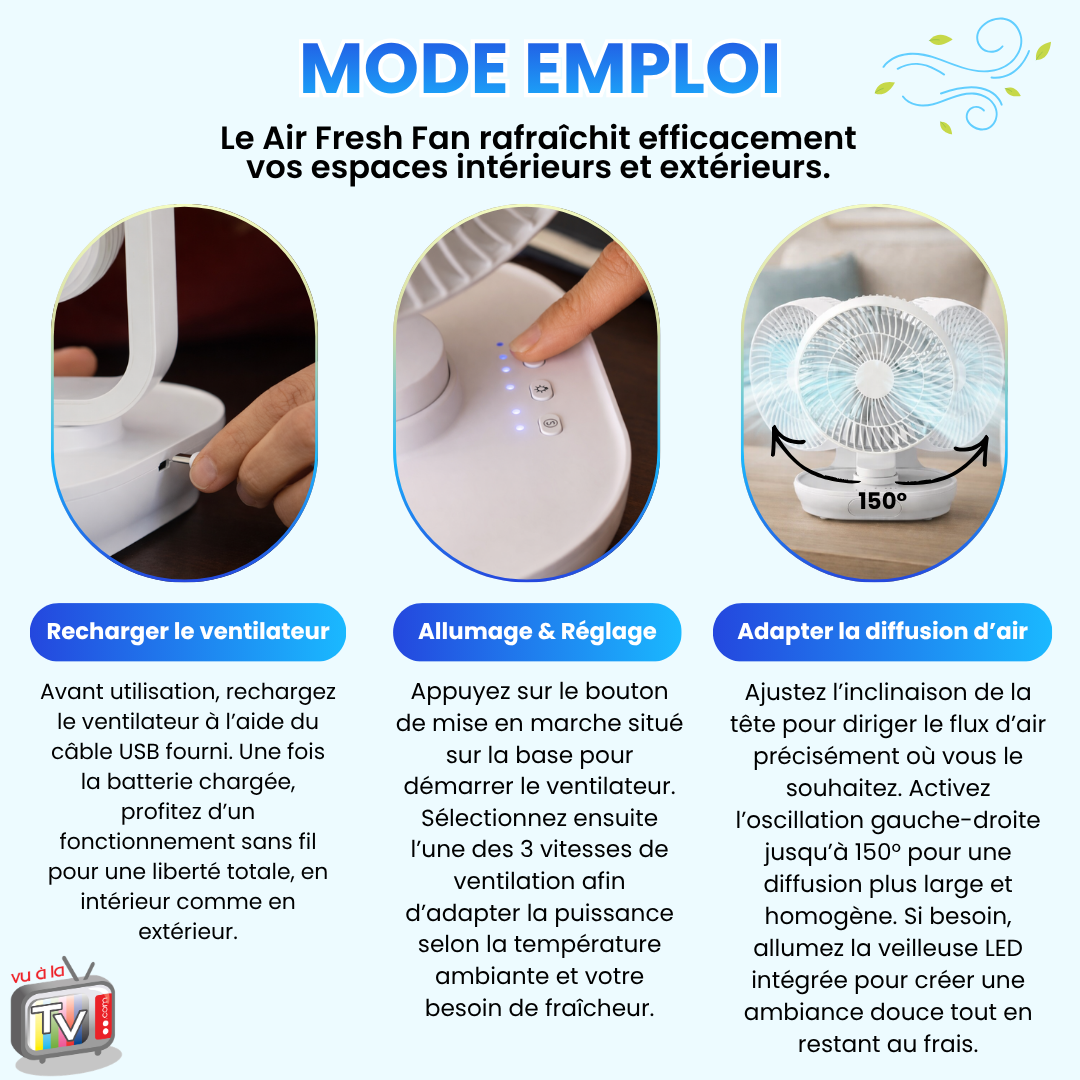 Ventilateur Nomade Air Fresh Fan