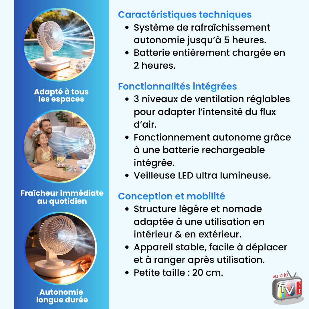 Ventilateur Nomade Air Fresh Fan