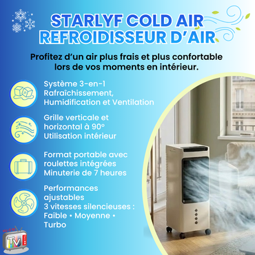 Refroidisseur d'air portable 3 en 1