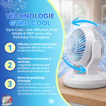 Ventilateur Portable Oscillant 360° Artic Air